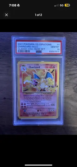 Pokemon Celebrations PSA 10 Holo Card Lot Charizard Venusaur Blastoise - Image 1