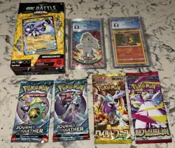 Pokemon TCG Beginner Sealed Pack Lot With Bonus CGC Graded Cards - Image 1