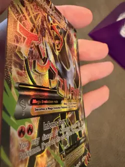 Pokemon TCG M Houndoom EX Full Art Holo Card 154/162 Breakthrough Ultra Rare NM- - Image 3