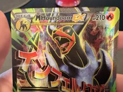 Pokemon TCG M Houndoom EX Full Art Holo Card 154/162 Breakthrough Ultra Rare NM- - Image 4
