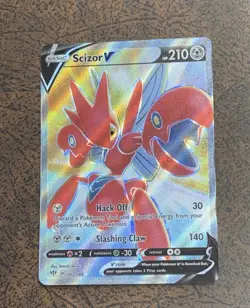 Scizor V 183/189 Darkness Ablaze Ultra Rare Holo Pokemon Card - Image 1