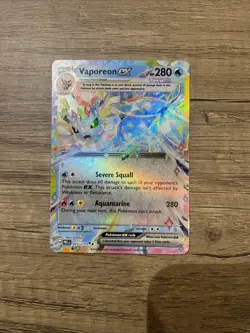 Vaporeon ex 023/131 Prismatic Evolutions NM/M Pokemon Card - Image 1