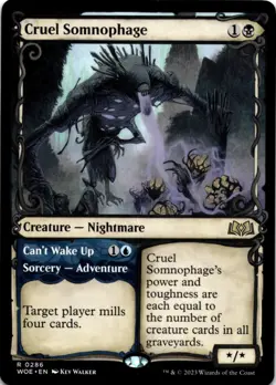 MTG Cruel Somnophage (Showcase) Wilds of Eldraine NM R Magic - Image 1