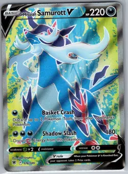 Hisuian Samurott V 176/189 SWSH10: Astral Radiance - Pokemon Card - NM - Image 1