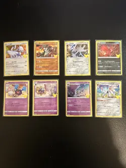 pokemon 25th anniversary celebrations 8 Card Lot - Image 1