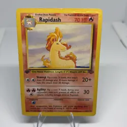 Pokemon TCG Rapidash Jungle 1st Edition Uncommon Card 44/64 - Image 1