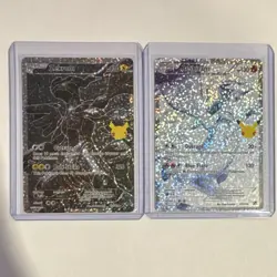 Pokemon Celebrations Anniversary Zekrom & Reshiram Holo Card Lot - Image 1