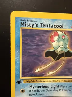 Pokemon TCG Misty's Tentacool Gym Heroes Card 1st Edition 32/132 Regular Rare - Image 2