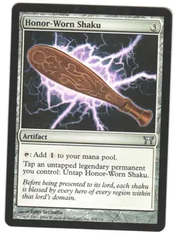 Magic_the_gathering Champions of Kamigawa Honor-Worn Shaku #254 MTG,LP - Image 1