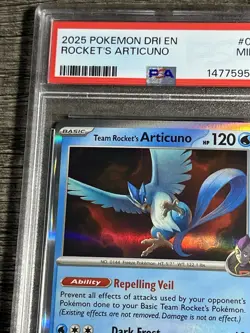 Team Rocket's Articuno 051/182 PSA 9 Destined Rivals Pokemon Card - Image 2