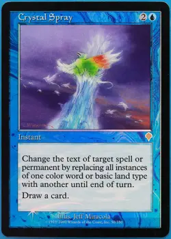 Crystal Spray FOIL Invasion PLD Blue Rare MAGIC MTG CARD (ID# 493632) ABUGames - Image 1