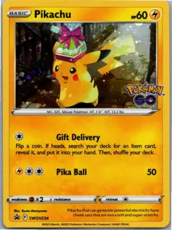 Pokemon Pikachu Promo SWSH: Sword & Shield Promo Cards SWSH234 NM - Image 1