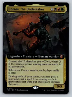 MTG Modern Horizons 3 Commander Extended Art Foil #27 Coram, the Undertaker - Image 1