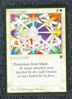 WALL OF LIGHT uncommon 1994 LEGENDS Magic the Gathering Unplayed Near Mint - Image 1