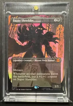 Super Shredder Borderless NON-FOIL #0217 TMNT MTG - Image 1