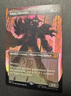 Super Shredder Borderless NON-FOIL #0217 TMNT MTG - Image 4