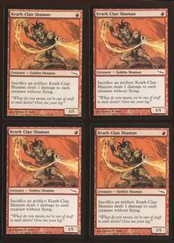4x Krark-Clan Shaman Common Ex/LP Mirrodin Playset Magic the Gathering MTG - Image 1