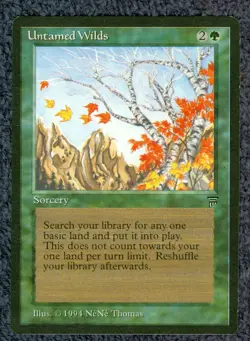UNTAMED WILDS uncommon 1994 LEGENDS Magic the Gathering Unplayed Near Mint - Image 1