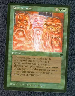REINCARNATION uncommon 1994 LEGENDS Magic the Gathering Unplayed Near Mint - Image 1