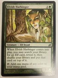 Elvish Harbinger 207 U Lorwyn Magic the Gathering MTG LP-MP - Image 1