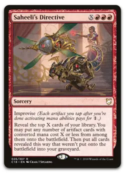 Saheeli's Directive #26 (LP) Commander 2018 C18 Magic MTG - Image 1