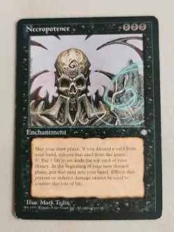 Necropotence Ice Age Regular LP Lightly Played MTG - Image 1