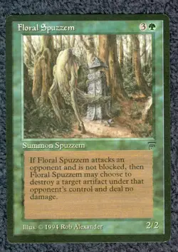 FLORAL SPUZZEM uncommon 1994 LEGENDS Magic the Gathering Unplayed Near mint - Image 1