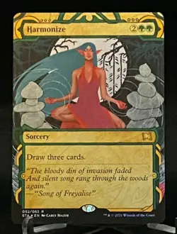 MTG STA Strixhaven Mystical Archives Extended Art Foil Harmonize - Rare - Image 1