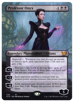 MTG - 1 x Borderless Professor Onyx - Mythic - Strixhaven (STX) - M/NM - Image 1