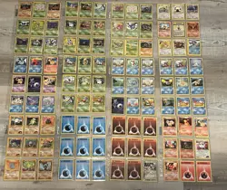 Pokemon Card 200 Lot Rare, Common and Uncommon Cards Old School Classic - Image 1