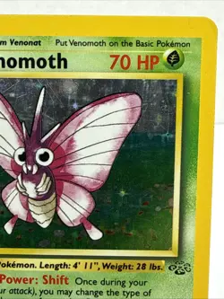1999 Pokemon TCG Jungle Venomoth Holo Rare Card 13/64 Unlimited - LP - Image 3