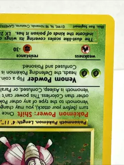 1999 Pokemon TCG Jungle Venomoth Holo Rare Card 13/64 Unlimited - LP - Image 5