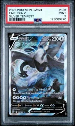 2022 Pokemon SWSH Silver Tempest #186 Lugia V Mint PSA 9 Alternate Art - Image 1