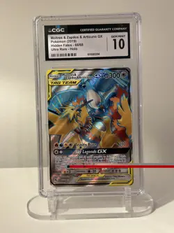 Pokemon TCG- Moltres & Zapdos & Articuno GX 66/68 - Hidden Fates CGC 10 Gem Mint - Image 4
