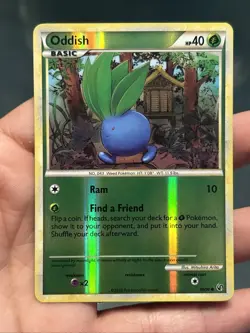 Pokemon TCG Oddish Reverse Holo 60/90 Undaunted 2010- LP - Image 1