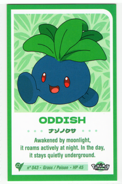 POKEMON BABY CHIBI CARD * ODDISH - Image 1