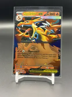 Pokemon Mega Charizard Y EX Full Art Holo Promo MEP 030 360 HP Card - Image 1