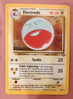 Pokemon Jungle Set Rare, Holo Electrode 2/64 (Unlimited, English) - Image 1