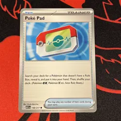Poke Pad non holo Trainer 198/217 Ascended Heroes Pokemon Card ASC EN NM - Image 1
