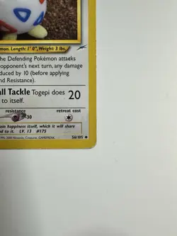 Togepi 56/105 1st Edition Neo Destiny Pokemon TCG - LP - Image 3