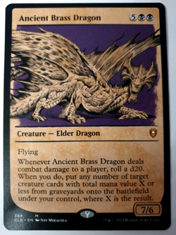 MTG: Battle for Baldur's Gate - Ancient Brass Dragon - Showcase Mythic - NM 389 - Image 1