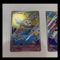 Rowlet, Litten & Popplio First Partner Illustration Collection Promo Set Pokemon - Image 2