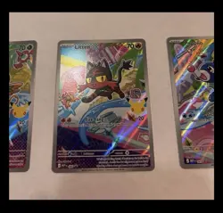 Rowlet, Litten & Popplio First Partner Illustration Collection Promo Set Pokemon - Image 3