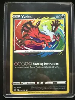 Yveltal 046/072 Amazing Rare Shining Fates Holo Pokemon TCG NM - Image 5