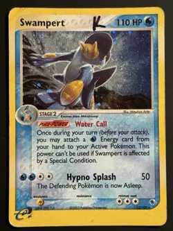Pokemon Swampert 13/109 Holo Ruby & Sapphire Holo - DMG - Image 1