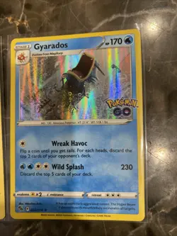 Pokemon TCG Gyarados Holo Rare And Magikarp Holo Rare From Pokemon Go Set - Image 2