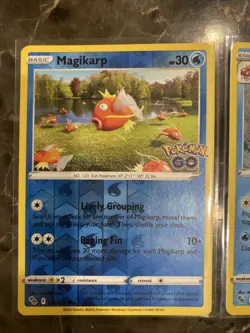Pokemon TCG Gyarados Holo Rare And Magikarp Holo Rare From Pokemon Go Set - Image 3