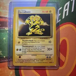 Pokemon Electabuzz 20/102 Base Set Basic 70 HP Thunderpunch Thundershock Rare - Image 1