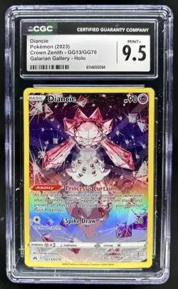 2023 Pokemon SWSH Crown Zenith Diancie Galarian Gallery #GG13/GG70 CGC 9.5 - Image 1