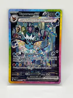 Pokemon: Prismatic Evolutions Vaporeon ex 149/131 Special Illustration Rare - Image 3